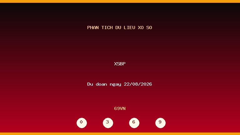 Phân tích dữ liệu XSBP ngày 22/08/2026