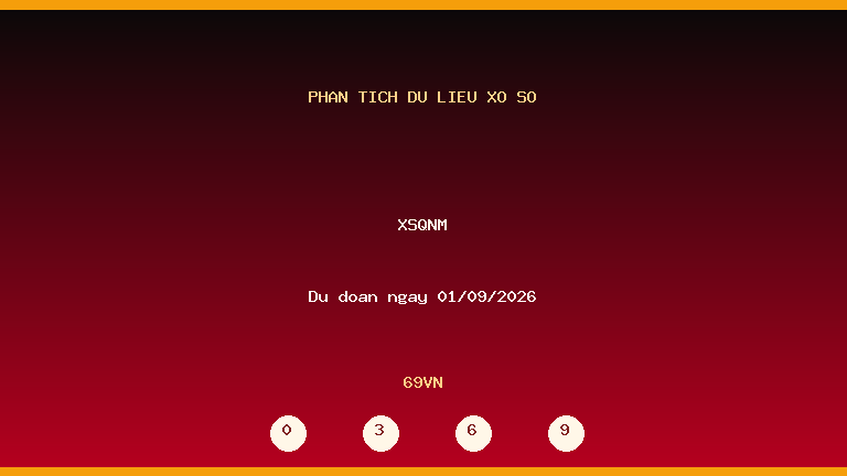 Phân tích dữ liệu XSQNM ngày 01/09/2026